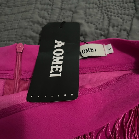 Women's High Waist Fringe Tiered Bodycon Pencil Midi Skirt - Picture 5 of 6